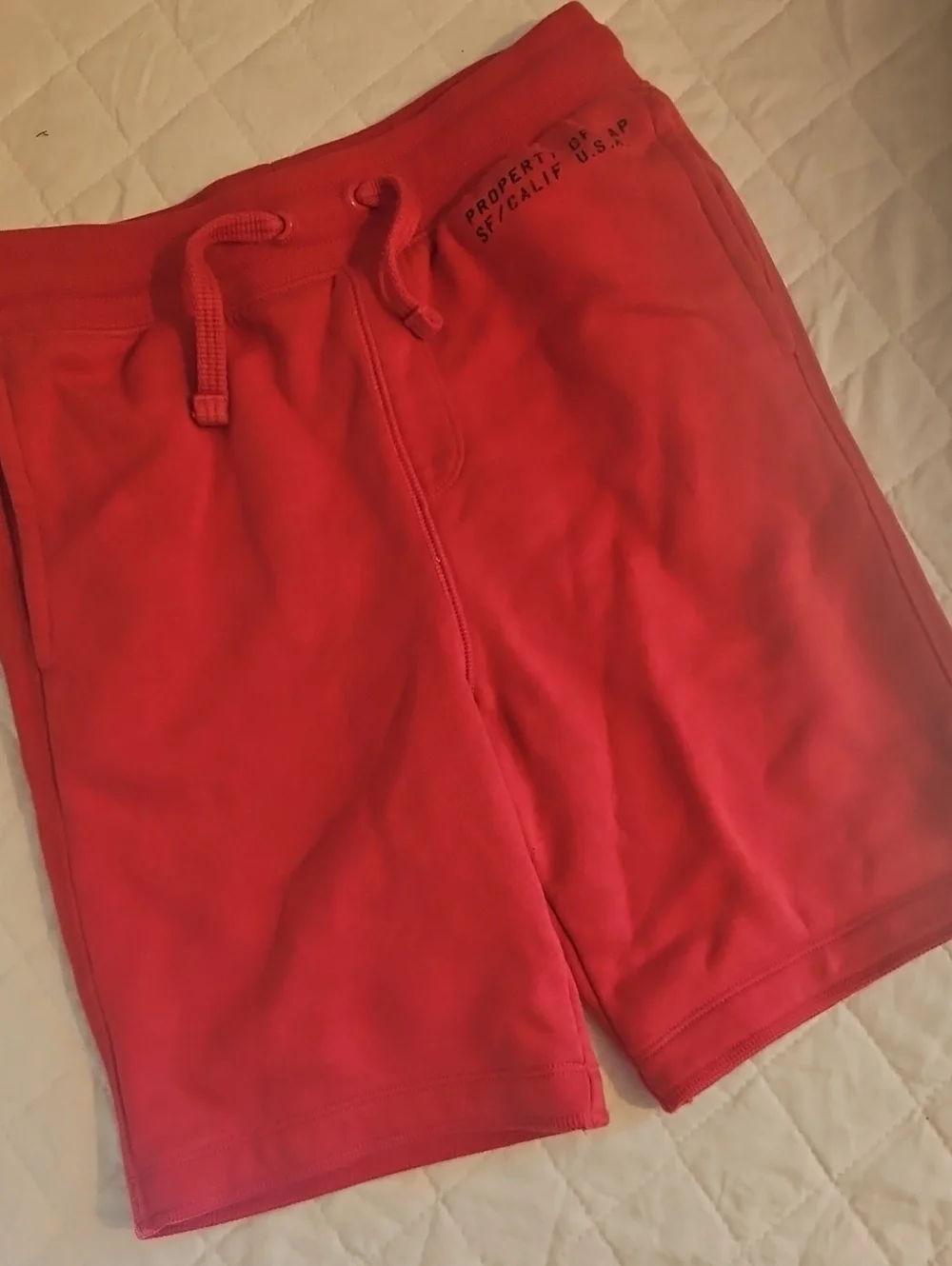 Boys Sz12 Gap Red Casual Drawstring Shorts
